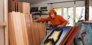 La pittura brisighellese protagonista: tre grandi mostre tra Bologna e Romagna Velda Ponti nel suo studio di Brisighella, anno 2010 (foto Paolo Genovesi © Edit Italia)